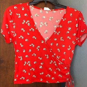 Floral crop top